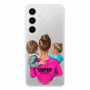 Odolné silikonové pouzdro iSaprio - Super Mama - Boy and Girl - Samsung Galaxy S24 obraz