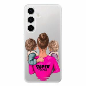 Odolné silikonové pouzdro iSaprio - Super Mama - Two Boys - Samsung Galaxy S24 obraz