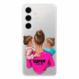 Odolné silikonové pouzdro iSaprio - Super Mama - Two Girls - Samsung Galaxy S24 obraz
