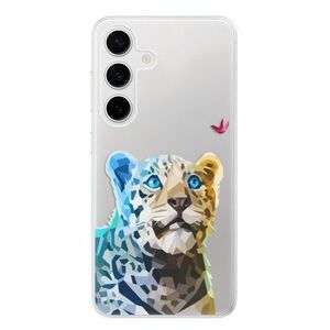 Odolné silikonové pouzdro iSaprio - Leopard With Butterfly - Samsung Galaxy S24 obraz