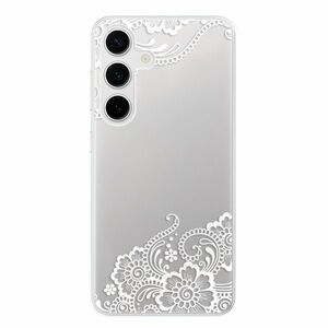 Odolné silikonové pouzdro iSaprio - White Lace 02 - Samsung Galaxy S24 obraz