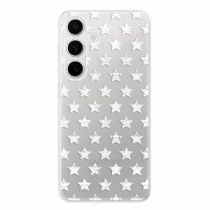 Odolné silikonové pouzdro iSaprio - Stars Pattern - white - Samsung Galaxy S24 obraz