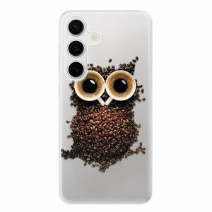 Odolné silikonové pouzdro iSaprio - Owl And Coffee - Samsung Galaxy S24 obraz