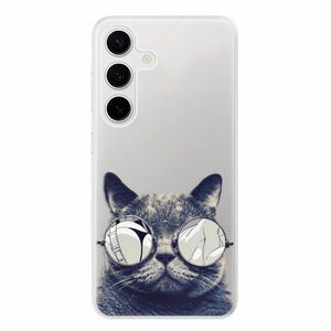 Odolné silikonové pouzdro iSaprio - Crazy Cat 01 - Samsung Galaxy S24 obraz