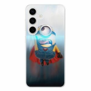 Odolné silikonové pouzdro iSaprio - Mimons Superman 02 - Samsung Galaxy S24 obraz