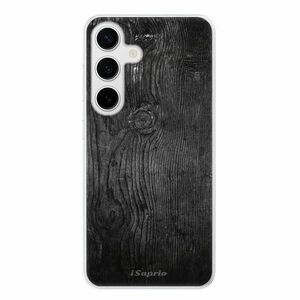 Odolné silikonové pouzdro iSaprio - Black Wood 13 - Samsung Galaxy S24 obraz