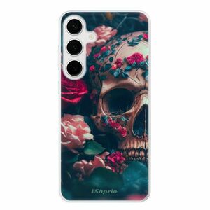 Odolné silikonové pouzdro iSaprio - Skull in Roses - Samsung Galaxy S24+ obraz