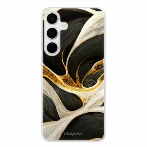 Odolné silikonové pouzdro iSaprio - Black and Gold - Samsung Galaxy S24+ obraz