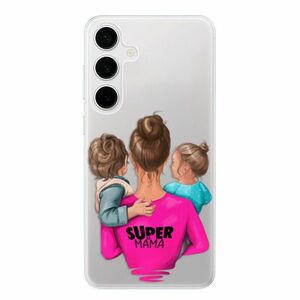 Odolné silikonové pouzdro iSaprio - Super Mama - Boy and Girl - Samsung Galaxy S24+ obraz
