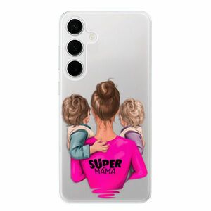 Odolné silikonové pouzdro iSaprio - Super Mama - Two Boys - Samsung Galaxy S24+ obraz
