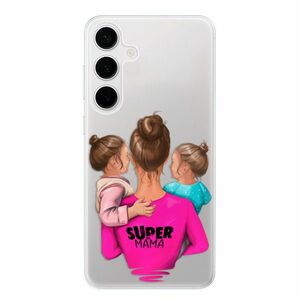 Odolné silikonové pouzdro iSaprio - Super Mama - Two Girls - Samsung Galaxy S24+ obraz