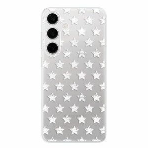 Odolné silikonové pouzdro iSaprio - Stars Pattern - white - Samsung Galaxy S24+ obraz