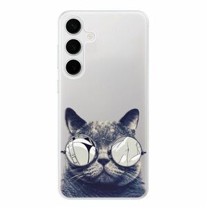 Odolné silikonové pouzdro iSaprio - Crazy Cat 01 - Samsung Galaxy S24+ obraz