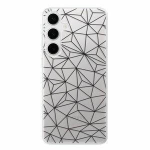 Odolné silikonové pouzdro iSaprio - Abstract Triangles 03 - black - Samsung Galaxy S24+ obraz