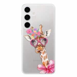 Odolné silikonové pouzdro iSaprio - Lady Giraffe - Samsung Galaxy S24+ obraz