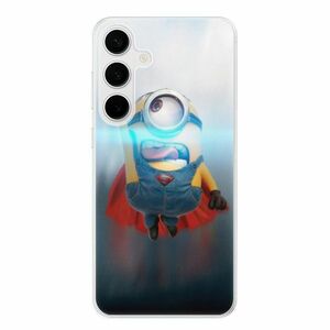Odolné silikonové pouzdro iSaprio - Mimons Superman 02 - Samsung Galaxy S24+ obraz