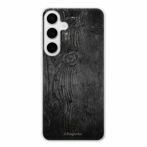 Odolné silikonové pouzdro iSaprio - Black Wood 13 - Samsung Galaxy S24+ obraz