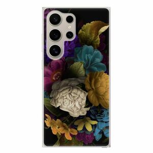 Odolné silikonové pouzdro iSaprio - Dark Flowers - Samsung Galaxy S24 Ultra obraz