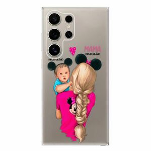 Odolné silikonové pouzdro iSaprio - Mama Mouse Blonde and Boy - Samsung Galaxy S24 Ultra obraz