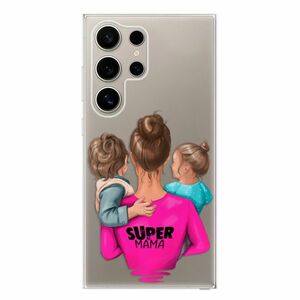 Odolné silikonové pouzdro iSaprio - Super Mama - Boy and Girl - Samsung Galaxy S24 Ultra obraz