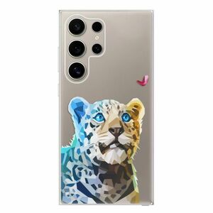 Odolné silikonové pouzdro iSaprio - Leopard With Butterfly - Samsung Galaxy S24 Ultra obraz