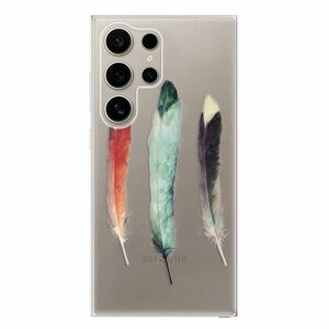 Odolné silikonové pouzdro iSaprio - Three Feathers - Samsung Galaxy S24 Ultra obraz