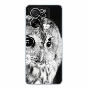 Odolné silikonové pouzdro iSaprio - BW Owl - Xiaomi 13T / 13T Pro obraz