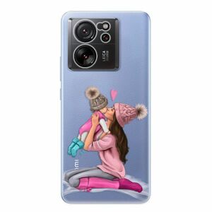 Odolné silikonové pouzdro iSaprio - Kissing Mom - Brunette and Girl - Xiaomi 13T / 13T Pro obraz