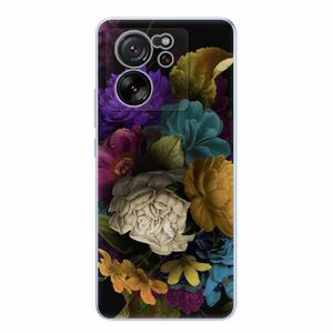 Odolné silikonové pouzdro iSaprio - Dark Flowers - Xiaomi 13T / 13T Pro obraz