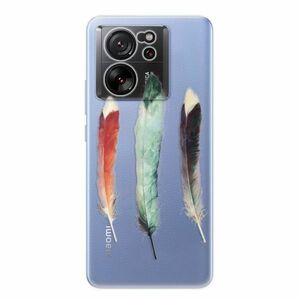 Odolné silikonové pouzdro iSaprio - Three Feathers - Xiaomi 13T / 13T Pro obraz