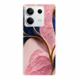 Odolné silikonové pouzdro iSaprio - Pink Blue Leaves - Xiaomi Redmi Note 13 5G obraz