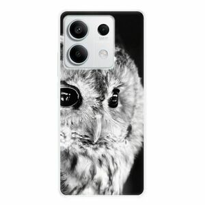 Odolné silikonové pouzdro iSaprio - BW Owl - Xiaomi Redmi Note 13 5G obraz