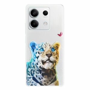 Odolné silikonové pouzdro iSaprio - Leopard With Butterfly - Xiaomi Redmi Note 13 5G obraz