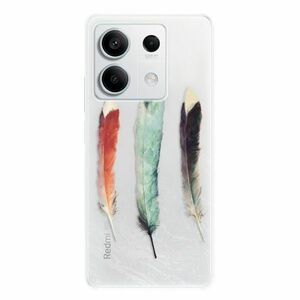 Odolné silikonové pouzdro iSaprio - Three Feathers - Xiaomi Redmi Note 13 5G obraz