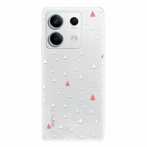 Odolné silikonové pouzdro iSaprio - Abstract Triangles 02 - white - Xiaomi Redmi Note 13 5G obraz