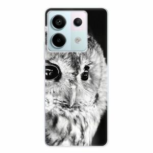 Odolné silikonové pouzdro iSaprio - BW Owl - Xiaomi Redmi Note 13 Pro 5G / Poco X6 5G obraz