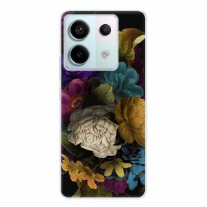 Odolné silikonové pouzdro iSaprio - Dark Flowers - Xiaomi Redmi Note 13 Pro 5G / Poco X6 5G obraz