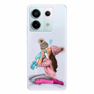 Odolné silikonové pouzdro iSaprio - Kissing Mom - Brunette and Boy - Xiaomi Redmi Note 13 Pro 5G / Poco X6 5G obraz