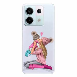Odolné silikonové pouzdro iSaprio - Kissing Mom - Blond and Girl - Xiaomi Redmi Note 13 Pro 5G / Poco X6 5G obraz