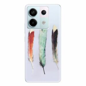 Odolné silikonové pouzdro iSaprio - Three Feathers - Xiaomi Redmi Note 13 Pro 5G / Poco X6 5G obraz