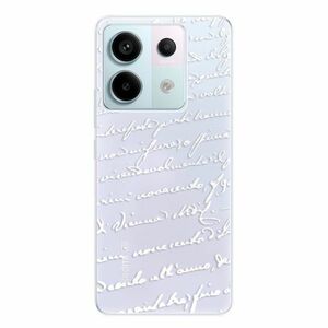 Odolné silikonové pouzdro iSaprio - Handwriting 01 - white - Xiaomi Redmi Note 13 Pro 5G / Poco X6 5G obraz
