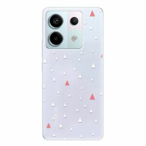 Odolné silikonové pouzdro iSaprio - Abstract Triangles 02 - white - Xiaomi Redmi Note 13 Pro 5G / Poco X6 5G obraz