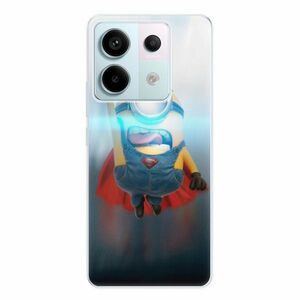Odolné silikonové pouzdro iSaprio - Mimons Superman 02 - Xiaomi Redmi Note 13 Pro 5G / Poco X6 5G obraz