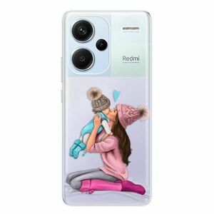 Odolné silikonové pouzdro iSaprio - Kissing Mom - Brunette and Boy - Xiaomi Redmi Note 13 Pro+ 5G obraz