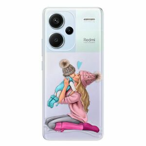 Odolné silikonové pouzdro iSaprio - Kissing Mom - Blond and Boy - Xiaomi Redmi Note 13 Pro+ 5G obraz