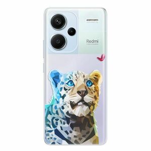 Odolné silikonové pouzdro iSaprio - Leopard With Butterfly - Xiaomi Redmi Note 13 Pro+ 5G obraz