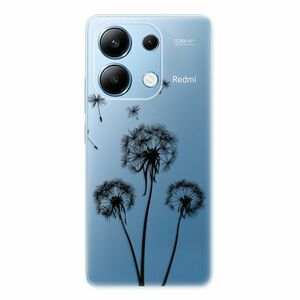 Odolné silikonové pouzdro iSaprio - Three Dandelions - black - Xiaomi Redmi Note 13 obraz
