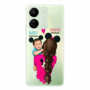 Odolné silikonové pouzdro iSaprio - Mama Mouse Brunette and Boy - Xiaomi Redmi 13C obraz