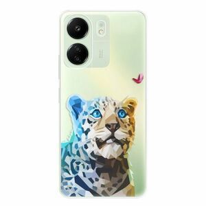 Odolné silikonové pouzdro iSaprio - Leopard With Butterfly - Xiaomi Redmi 13C obraz
