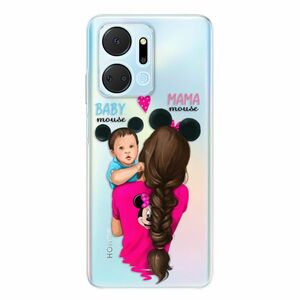 Odolné silikonové pouzdro iSaprio - Mama Mouse Brunette and Boy - Honor X7a obraz